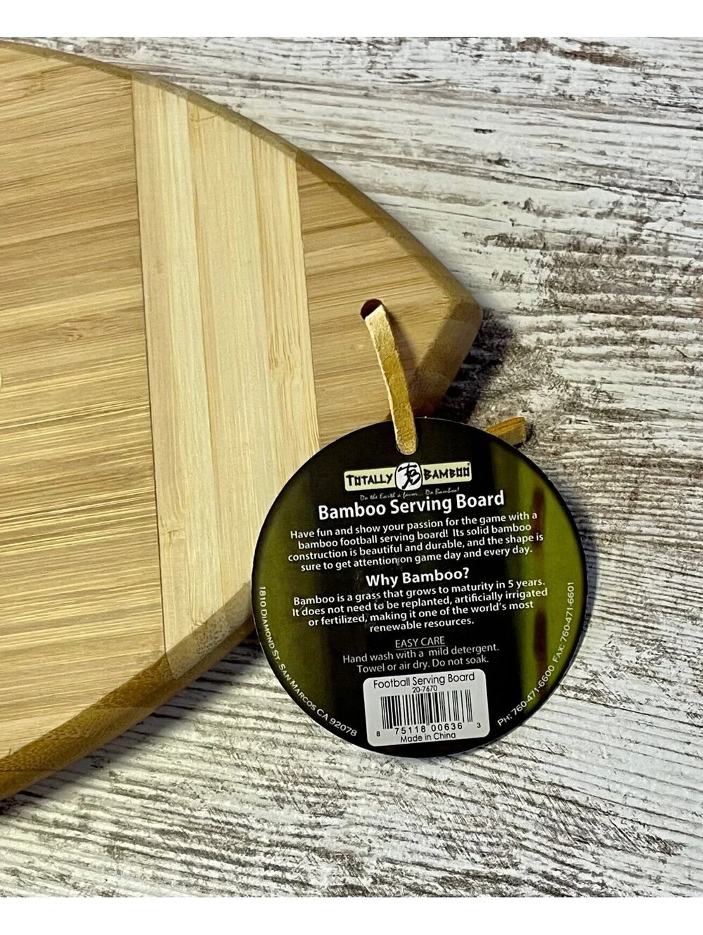 Football cutting board